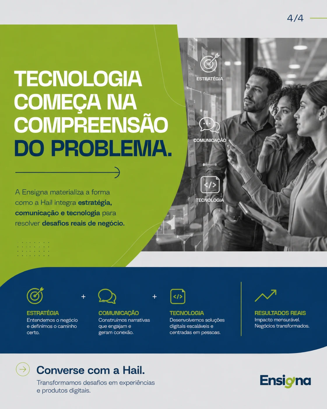 Tecnologia começa na compreensão do problema