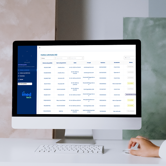 Imedtech tela listagem