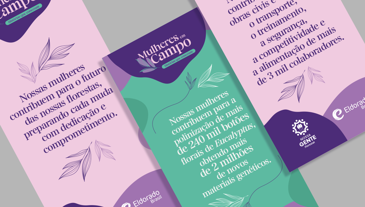 Mulheres em Campo - Mockup de materiais